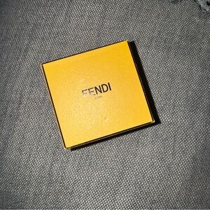 FENDI Roma Yellow Jewelry Ring Box • Luxury Designer Storage Case 🟡